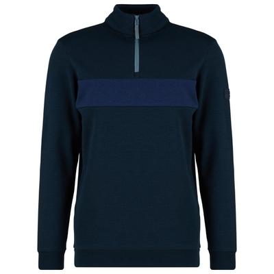 Stoic - MerinoFleece335 MMXX. Lulea II Half Zip - Merinopullover Gr L blau