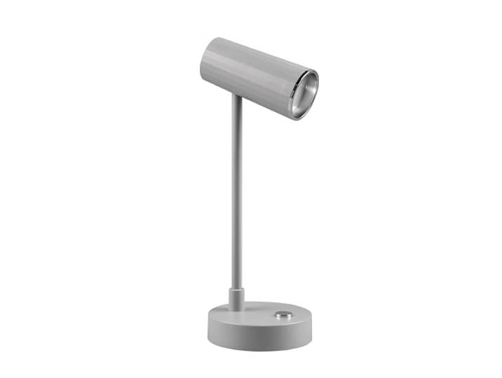 Reality Leuchten LED Schreibtischleuchte Lenny R52661111, Kunststoff Grau, inkl. 2.5 Watt LED