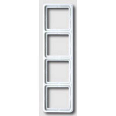 Jung 4fach Rahmen Abdeckung Creme-Weiß CD584W 1St.