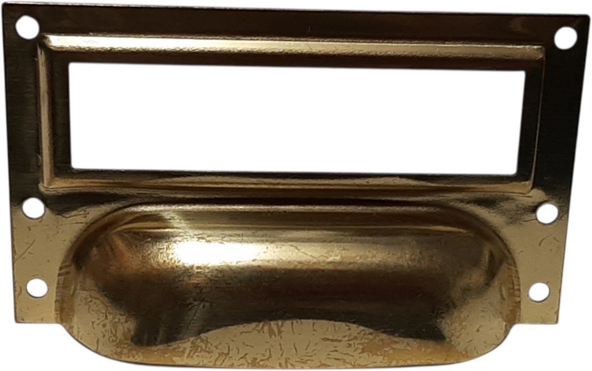 Etiketgreep goud 73 x 40 mm