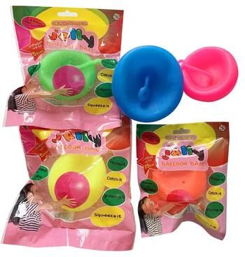 Uplift Treasures Transparent Bubble Ball Blowing Balloon Toy With Stretchy TPR Material 30cm