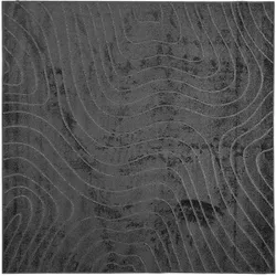 vidaXL, Teppich, Malik (Wellenform) (120 x 120 cm)