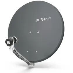 DUR-line Select 75/80 Anthrazit - Sat-Komplettanlage mit Single LNB