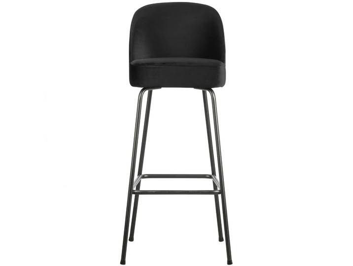 Livetastic Barhocker Vogue, Schwarz, Metall, Rundrohr, 50x103x55 cm, Esszimmer, Barmöbel, Barhocker