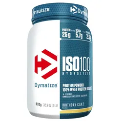 DYMATIZE Getränkepulver ISO 100 Hydrolyzed Proteinpulver Birthday Cak