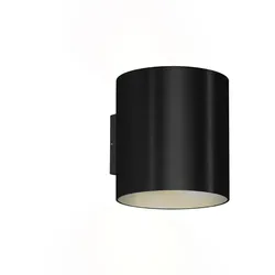 Wever & Ducré Outdoor LED Wandleuchte RAY 2.0, Up&Down, IP65, 2x 3W 3000K, dimmbar, Winkel verstellbar, schwarz WEV-749248B5