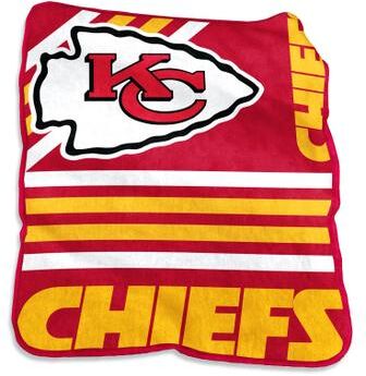 Kansas City Chiefs Raschel Throw Home Textiles by NFL in Multi