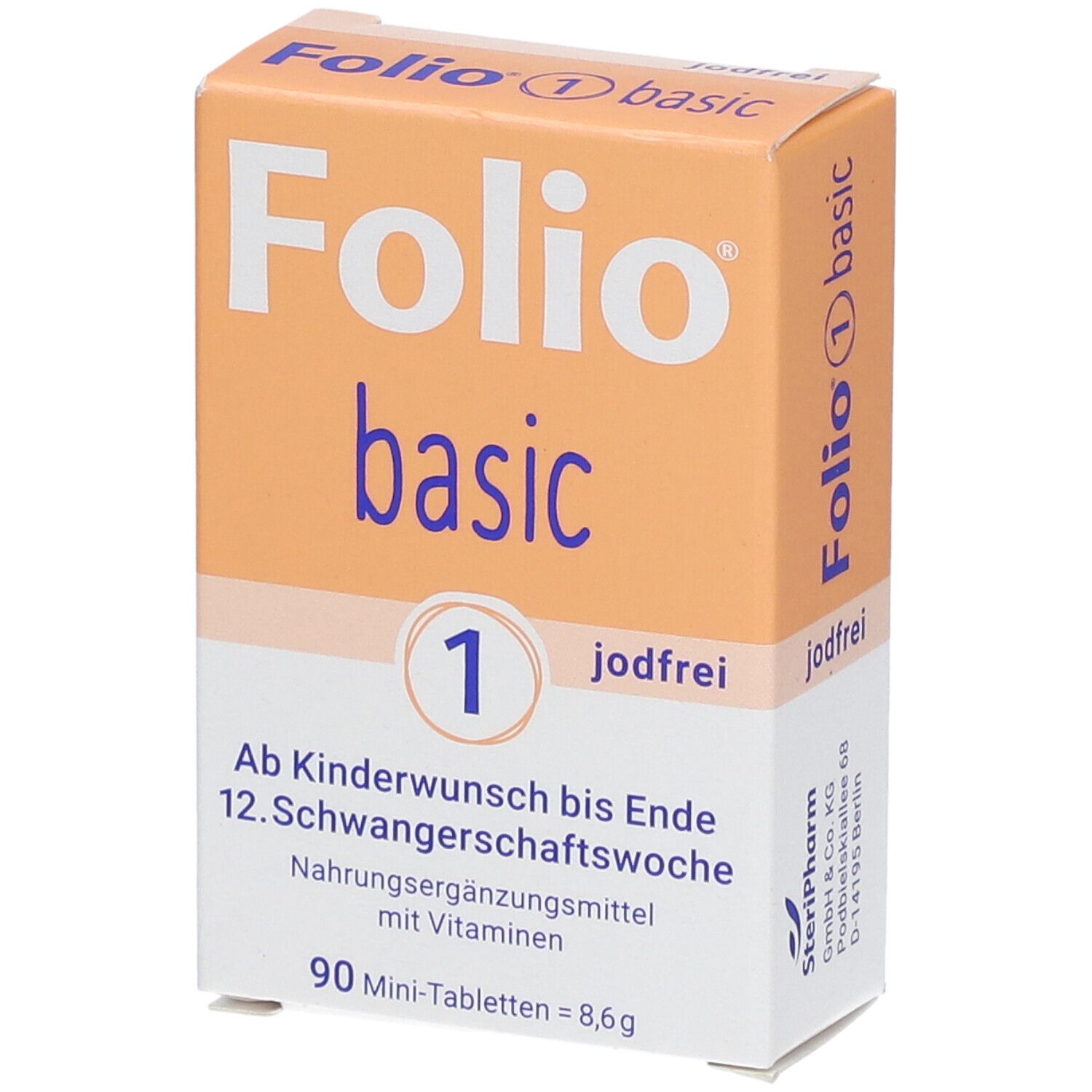 Folio 1 basic jodfrei Filmtabletten 90 St