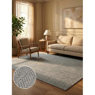 Teppich OTTO HOME "Nollan, In- und Outdoor geeignet, Balkon, Camping", grau, B:77cm H:8mm L:150cm, Kunstfaser, Teppiche, Teppich, Wetterfest & UV-beständig, Sisal-Optik, Esszimmer, Wohnzimmer