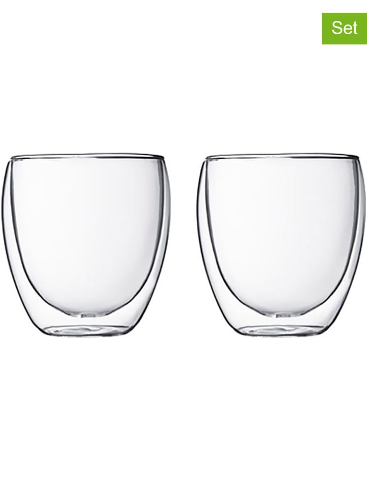 bodum 2er-Set: Isoliergläser "Pavina" - 250 ml - onesize