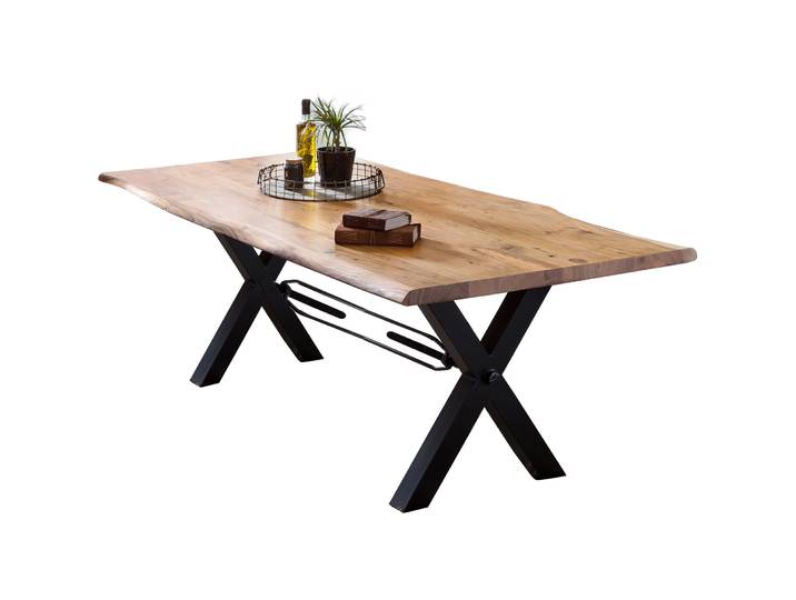 Tisch Skyler Akazie natur Massivholz B 180 T 100 cm - Tisch