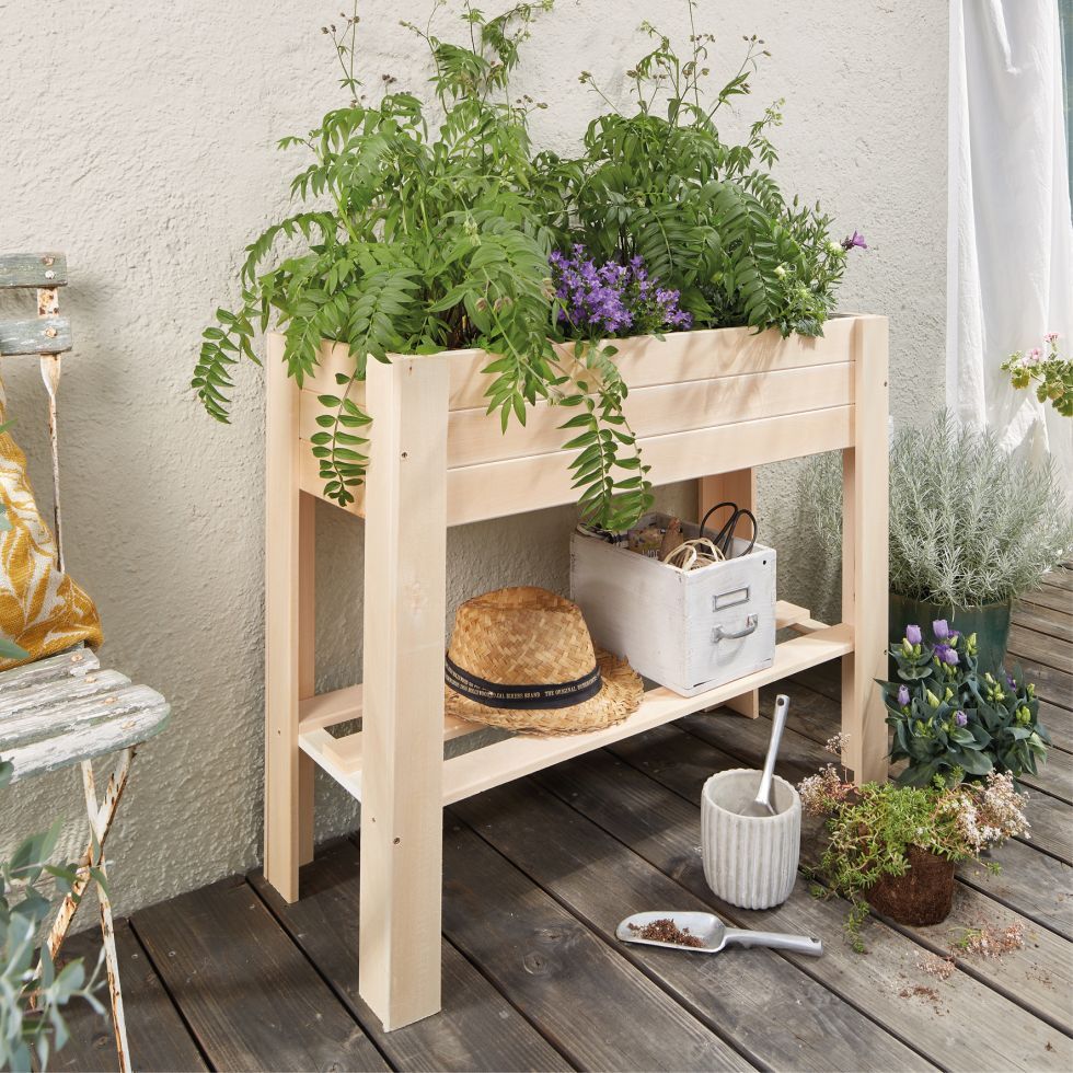 Wagner-System Wagner System Hochbeet Green Box Light 83 x 34,5 x 70 cm natur