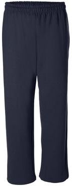Gildan G184 Heavy Blend Open-Bottom Sweatpants in Navy Blue size 3XL   Cotton Polyester 18400, G18400