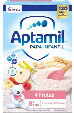 Aptamil Papa Láctea de 4 Frutas 225 gr