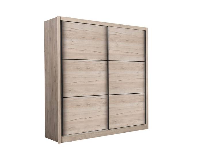 Schwebetürenschrank NAVARA eiche 2 Türen