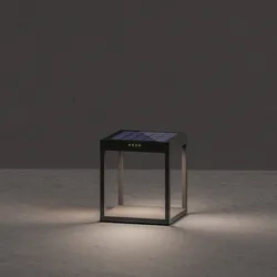 Klewe Radia Ground Akku Solarleuchte graphitgrau