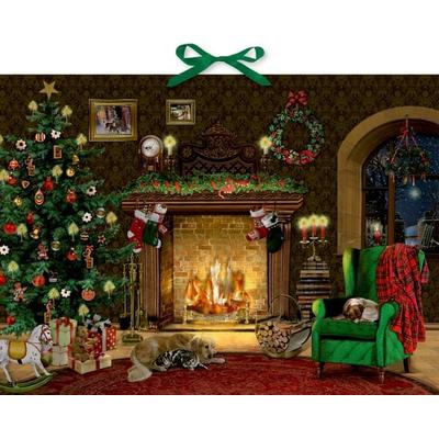 Wand-Adventskalender – Kaminzimmer