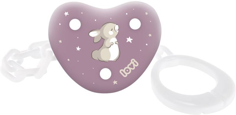 LOVI NIGHT&DAY Girl attache-tétine avec chaînette 1 pcs