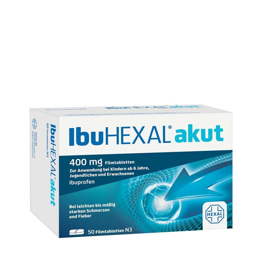 Ibuhexal akut 400 Filmtabletten 50 St