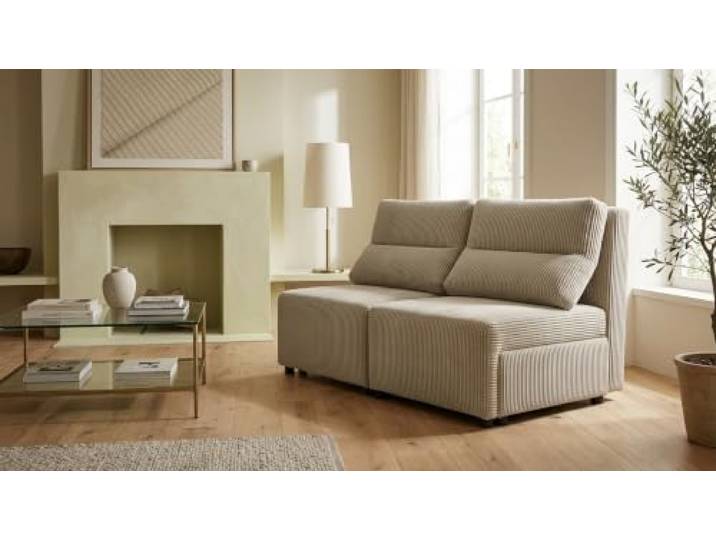 Family Meble Schlafsofa Kimo Apollo, 2-Sitzer – Beige – 3
