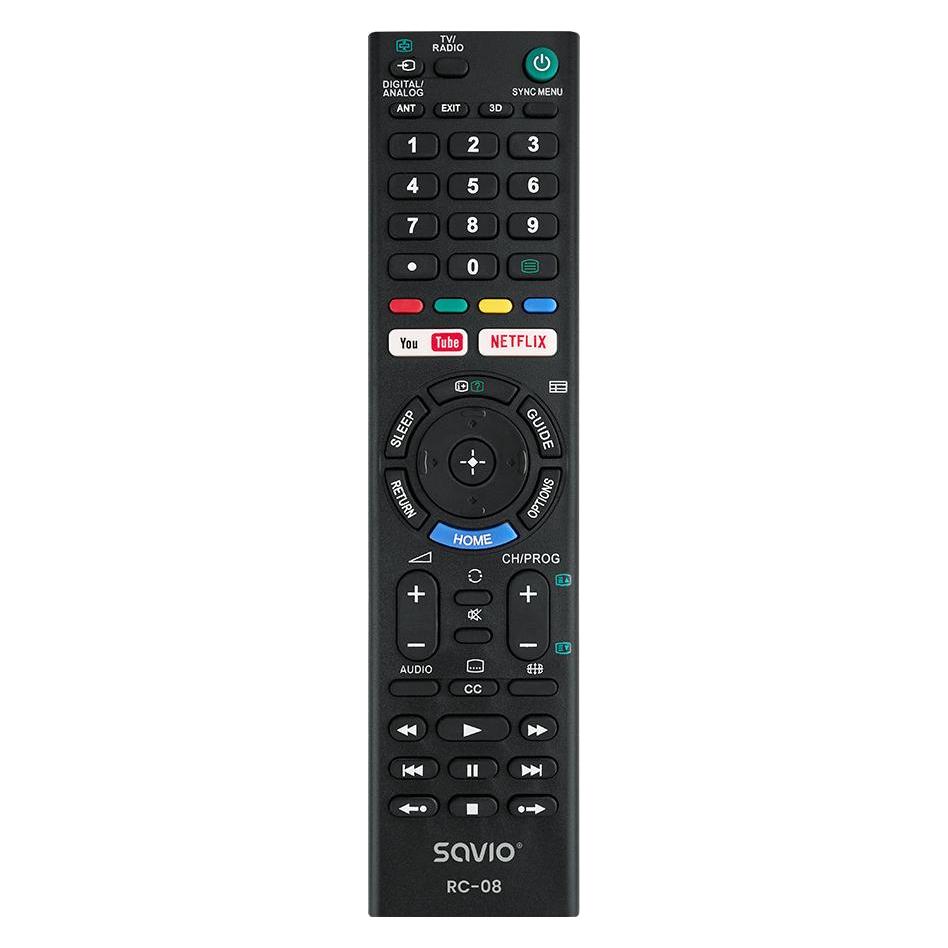 Savio RC-08 Fernbedienung TV Drucktasten (Universal Fernbedienung, Infrarot) (RC-08)