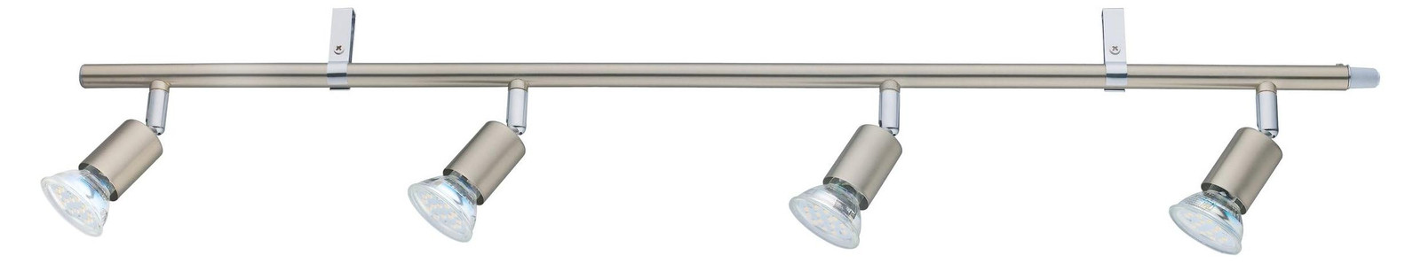 Eglo Mini 4-lichts opbouwspot nikkel