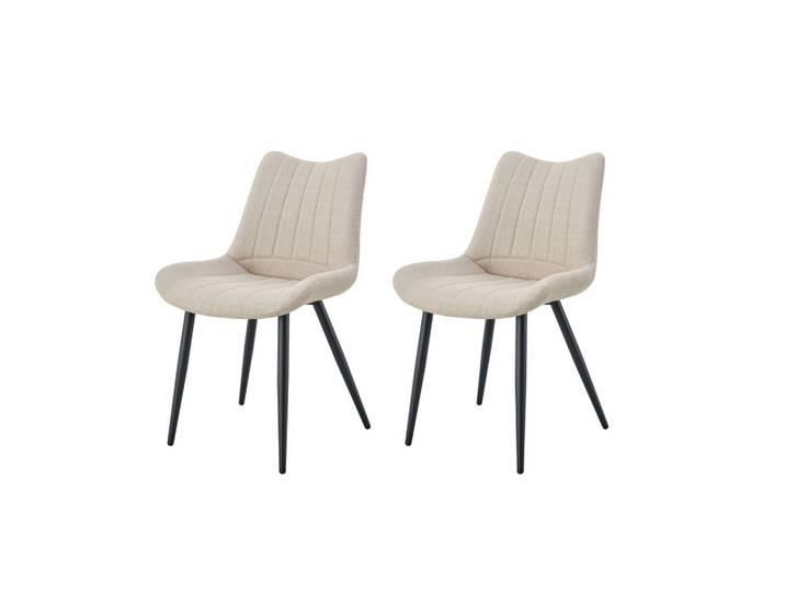 Stuhl-Set Lotta 2er-Set Creme