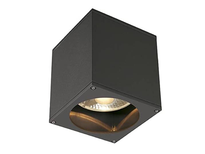 SLV BIG THEO OUT plafonnier. carré. anthracite. ES111. max. 75W 229555