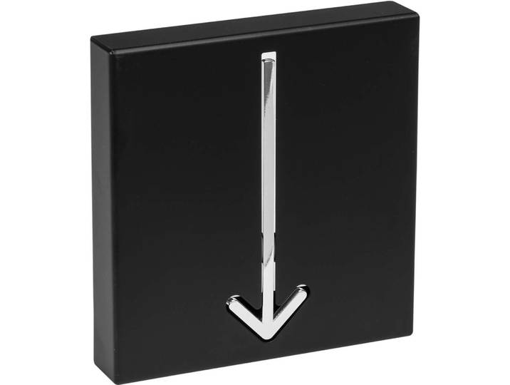 Türhaken Pfeil schwarz Metall H 17 cm - Türhaken