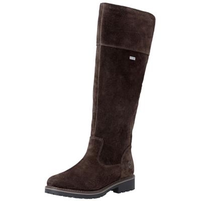 Stiefel REMONTE "Remonte Stiefel Veloursleder", Damen, Gr. 37, braun (dunkelbraun), Veloursleder, Schuhe Stiefel