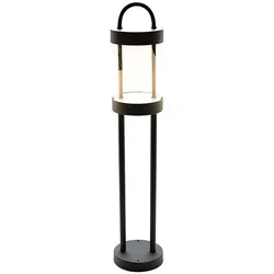 LED Außenleuchte Stehlampe Aluminium Wegeleuchte anthrazit Gartenlampe, 8 Watt 855 Lumen warmweiß, DxH 12,5x65 cm