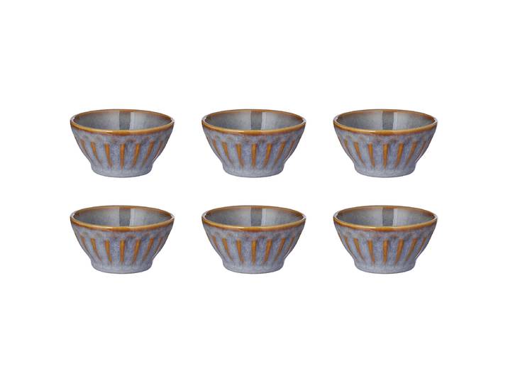 Dipschale BERGAMO 6er-Set Ø 9cm Grau/Taupe