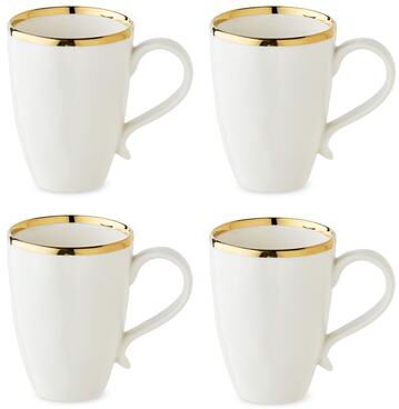 Certified International Regency Gold Mugs 18 oz., Set of 4