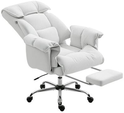 Kodotan sofa High Back Office Chair,Reclining Desk Chair with Footrest,Thick Cushion,High Resilience Foam,Adjustable Height,Rolling Wheels