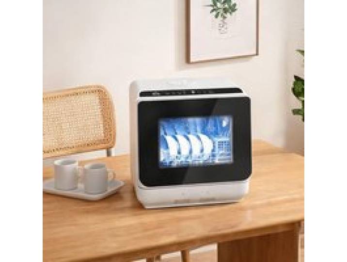 Lave-vaisselle compact blanc 4 couverts 6 programmes réservoir 6 L commandes tactiles 45 cm