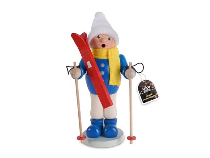 SAICO Original Räuchermännchen Ski-Kinder 2 Motive
