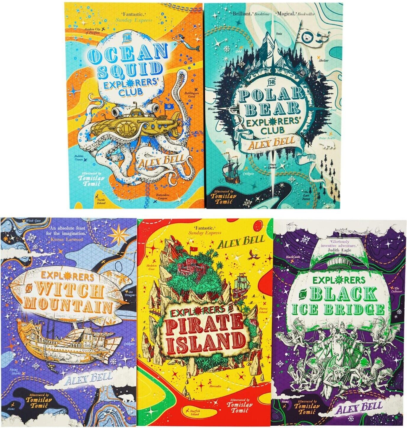 Faber The Polar Bear Explorers' Club 5 Books Collection Set by Alex Bell - Paperback - Ages 9-12 - Fantasy Adventure Series Gift Set
