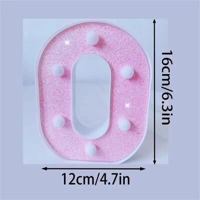 Uplift Picks Pink LED Letter And Number Lights For Parties And Romantic Decor o