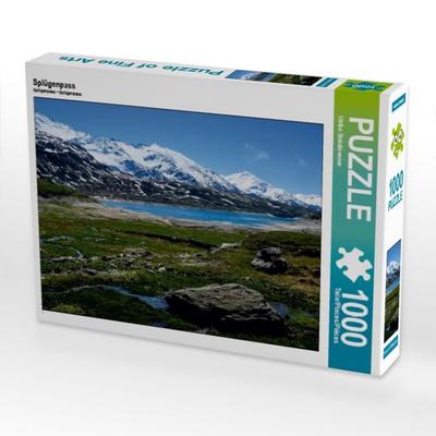 CALVENDO Puzzle Splügenpass, Alpen | 1000 Teile Lege-Größe 64x48cm Foto-Puzzle für glückliche Stunden