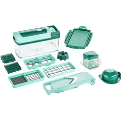 Genius Nicer Dicer Fusion & Slicer 13tlg., Küchenreibe, Blau