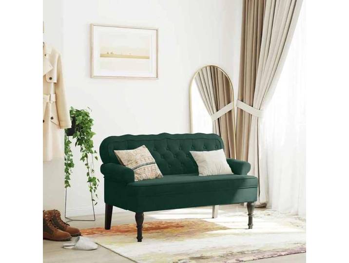 Soldes Flottants Banc Moderne/Bout de lit - CLOUD - 110 kg par siège - Siège/Banquette - avec dossier vert foncé 119 5x64 5x75cm ve