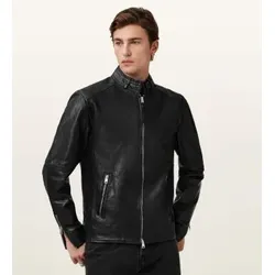 ALL SAINTS für Herren. M064LB Lederjacke Cora schwarz (M), Lässig