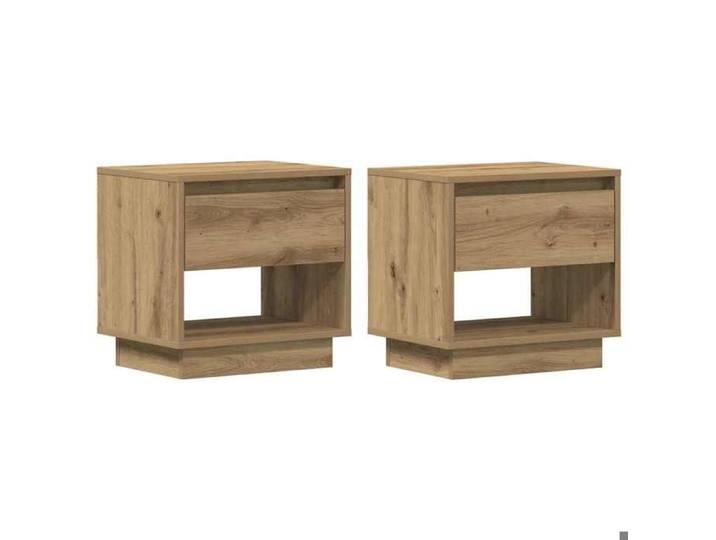 NOUVEAU Cabinet de chambre - Table de nuit - (Lot de 2) - table de lit - Chêne artisanal - 45x34x44cm 28875