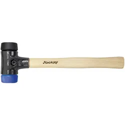 Wiha Schonhammer Safety weich/mittelweich mit Hickory-Holzstiel, Rund-Schlagkopf - 26651