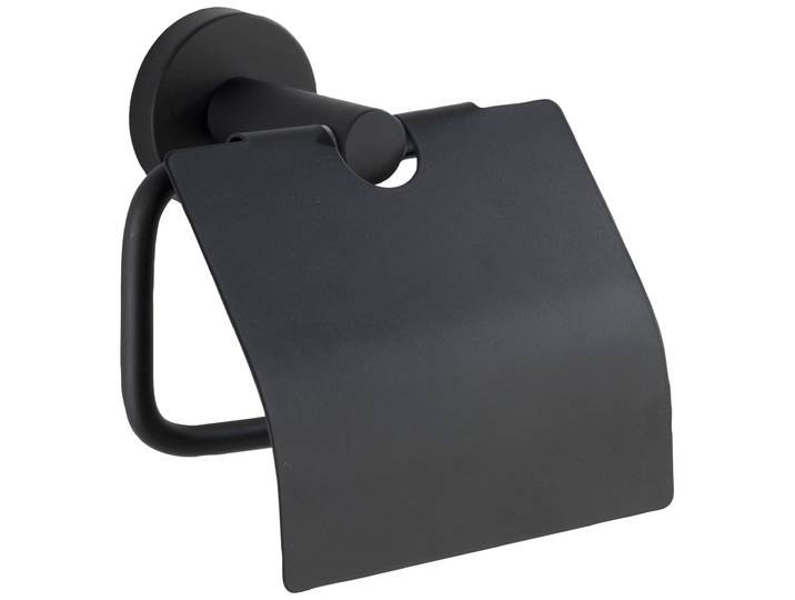 Toilettenpapierhalter WENKO Bosio , silber (silberfarben), B:15cm H:13,5cm L:7cm, Edelstahl, Toilettenpapierhalter, Toilettenpapierhalter