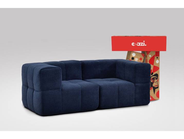 2-tlg. Modulsofa Blau – 2 Eckteile