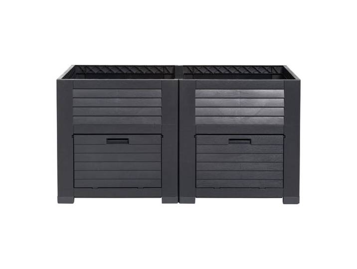 Jardinière coffre de rangement Anthracite