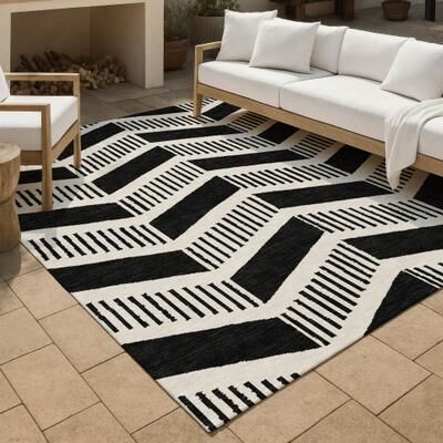 Addison Rugs Machine Washable Indoor/ Outdoor Modern Corinna Chantille Rug