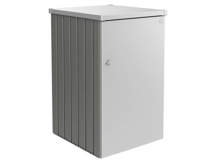 Biohort Mülltonnenbox, Graphitfarben, Silberfarben, Metall, 80x129x88 cm, Qualität aus Österreich, Gartenzubehör, Geräteschuppen