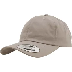 FLEXFIT Unisex 6-Panel Cotton Twill Kappe Klassische Cap 6245CM khaki one size